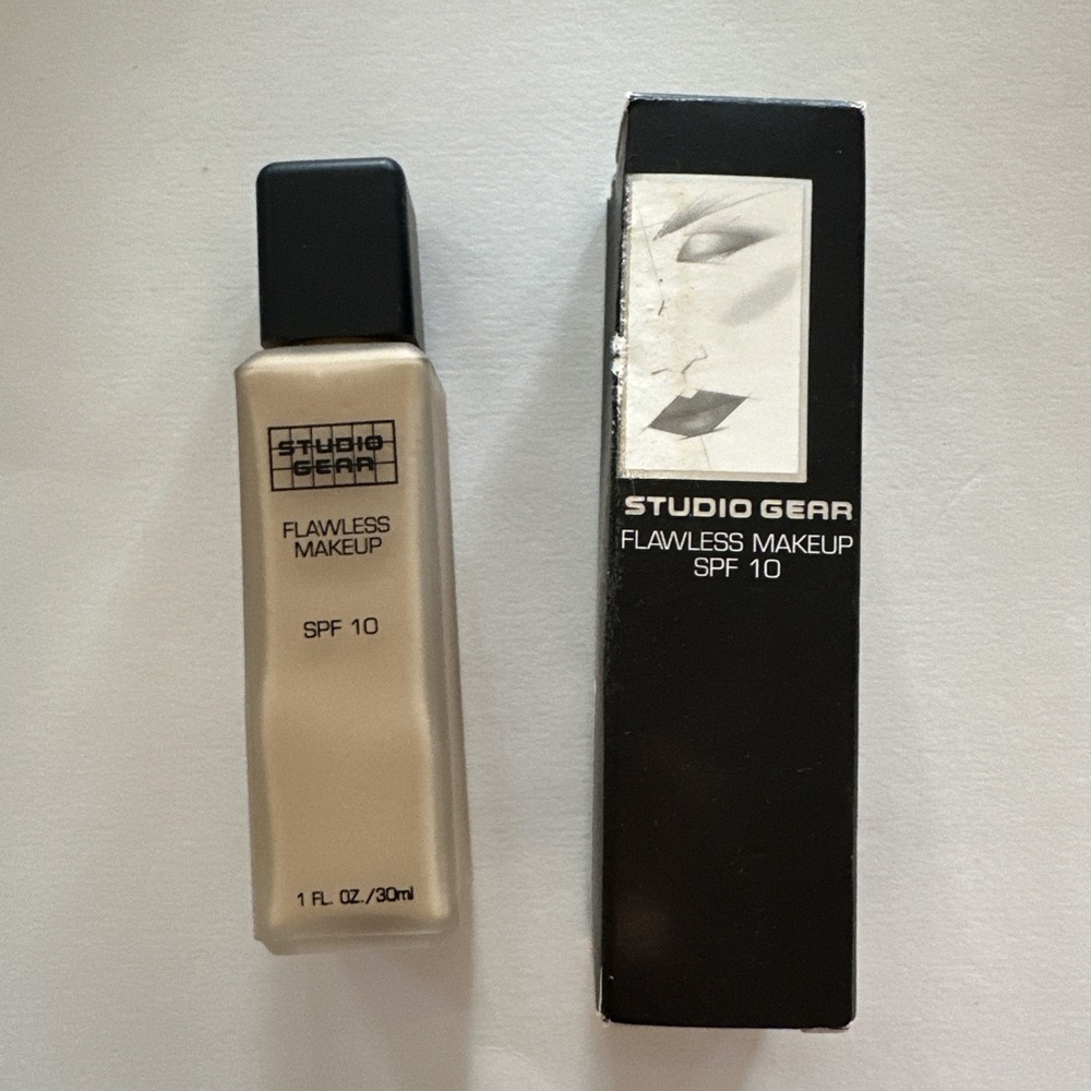 Studio Gear Flawless Makeup‎ SPF 10 Foundation Creme Beige 1 oz NOS